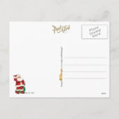 Santa Reading Mail Feestdagenkaart (Achterkant)