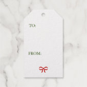 SANTA REAL Folie GOLD Gift Label (Achterkant)