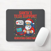 Santa Rebooting Support Engineer s Tech Smile Muismat (Met muis)