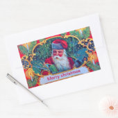 SANTA  RECHTHOEKIGE STICKER (Envelop)