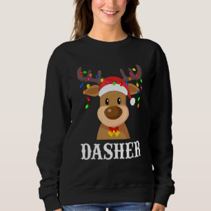 Santa Reindeer Dasher Xmas Group Costume Trui