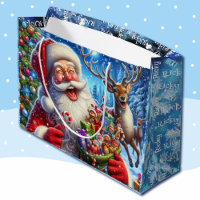 Santa Reindeer Deel een grap Voeg de naam van het