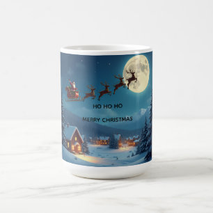 Santa Reindeer Moon Mok