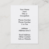 Santa Reindeer op sneeuw Visitekaartje (Achterkant)