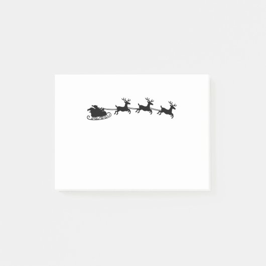 Santa Reindeer Sleigh Post-it® Notes (Voorkant)