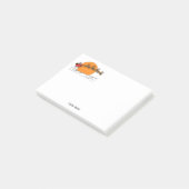 Santa Reindester over sneeuwbedekking Post-it® Notes (Schuin)