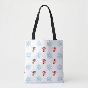 santa reinreder canvas tas