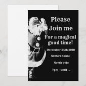 Santa Rejoignez-Moi Invitation (Devant / Derrière)