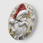 Santa reliëf kunst viert Kerstmis Grote Klok (Hoek)