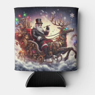 Santa/Rendier steampunk Kerstmis/winter Blikjeskoeler