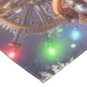 Santa/Rendier steampunk Kerstmis/winter Tafelkleed (Gekanteld)