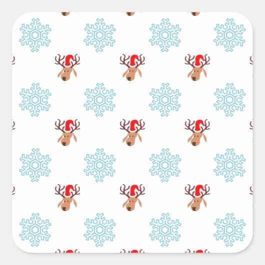 Santa rendier stickers (Voorkant)