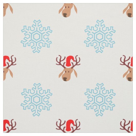 santa rendierstof stof (Swatch)