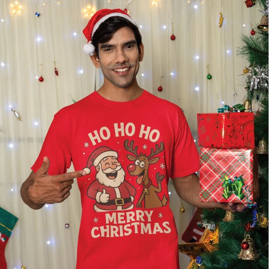 Santa Rentier Weihnachtswitz Trui