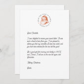Santa Reply Letter Kaart (Voorkant / Achterkant)