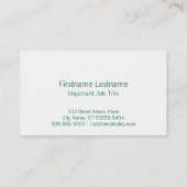 Santa (Retro Letterpress-stijl) Visitekaartje (Achterkant)