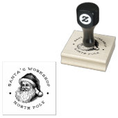 Santa Return-adres Rubberstempel (Gestempeld)