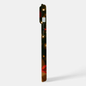 Santa Ribbon Cat iPhone 15 plus Case (Côté gauche)