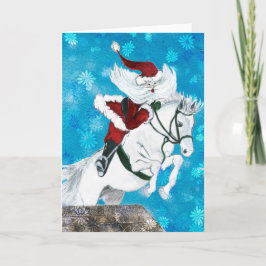 Santa Ride is een Paardenkaart Feestdagen Kaart