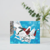 Santa Rides a Horse - Carte postale (Debout devant)