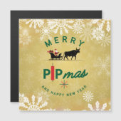 Santa Riding a Bull Sleigh – Forex Pipmas Gift  (Voorkant / Achterkant)