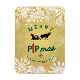 Santa Riding a Bull Sleigh – Forex Pipmas Gift  Magneet