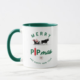 Santa Riding a Bull Sleigh – Forex Pipmas Gift  Mok