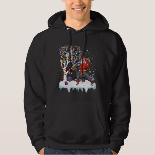 Santa Riding Doberman Pinscher Dog 191 Hoodie