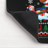 Santa Riding Reindeer Sun Conure Sweater Xmas Tree Muismat (Hoek)