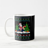 Santa Riding Toucans Tree Lights Ugly Christmas Sw Koffiemok (Links)