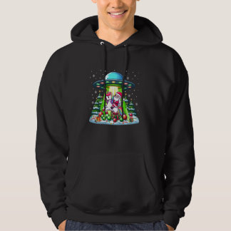Santa Riding Unicorn Kerst Niet-geïdentificeerde V Hoodie
