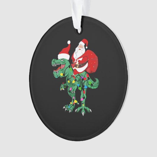 Santa rijboom Rex Ornament (voorkant)
