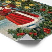 Santa Ringing Bell Poster (Hoek)