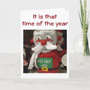 SANTA ROBOT SENDS HOLIDAY CHEER FEESTDAGEN KAART