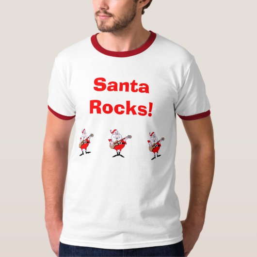 Santa Rocks. T-shirt (Voorkant)