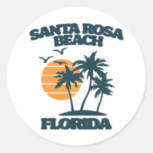 Santa Rosa Beach Florida Ronde Sticker