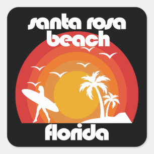 Santa Rosa Beach, Florida Vierkante Sticker