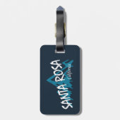 Santa Rosa California Mountains Bagagelabel (Achterkant verticaal)