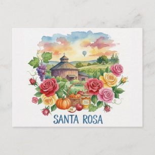 Santa Rosa California Reizen Briefkaart