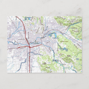 Santa Rosa, Californië Kaart