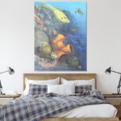 Santa Rosa Wall 2 Fine Art Wrapped Canvas afdrukke (Insitu (Slaapkamer))