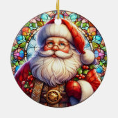 Santa Round Ornament (Achterkant)