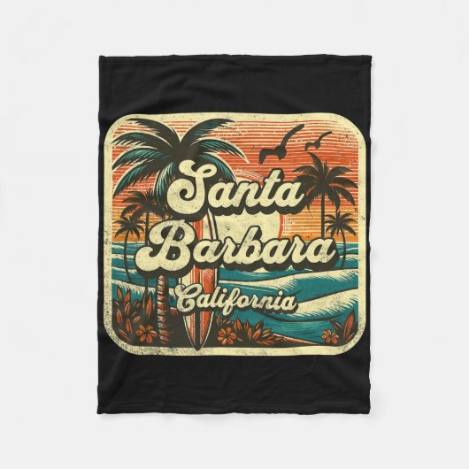 Santa Rra _4  Fleece Deken (Voorkant)