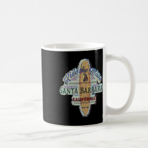 Santa Rra Surfen Vervuild Vintage Retro Surfplank Koffiemok
