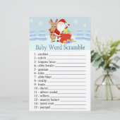 Santa, Rudolph Baby word scramble game (Staand voorkant)