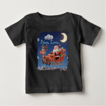 Santa Rudolph Christmas Baby Jersey Tee