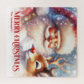 Santa Rudolph Custom Christmas Puzzle Best Kids (Horizontal)