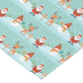 Santa, Rudolph en Snowman Tafelkleed (Gekanteld)