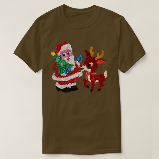 Santa Rudolph  gesmolten plastic T-shirt (Design voorkant)