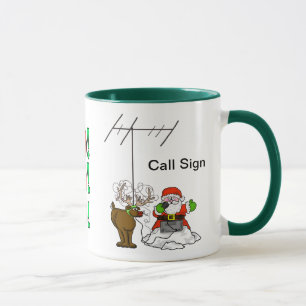 Santa, Rudolph Ho. kerstMok - Pas het aan! Mok